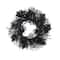 Glitzhome® 24"D Halloween Black Rose, Skeleton and Berry Wreath with Hanger